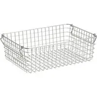 Wire Storage Basket with Handles - Stainless Steel by Muji, image 3