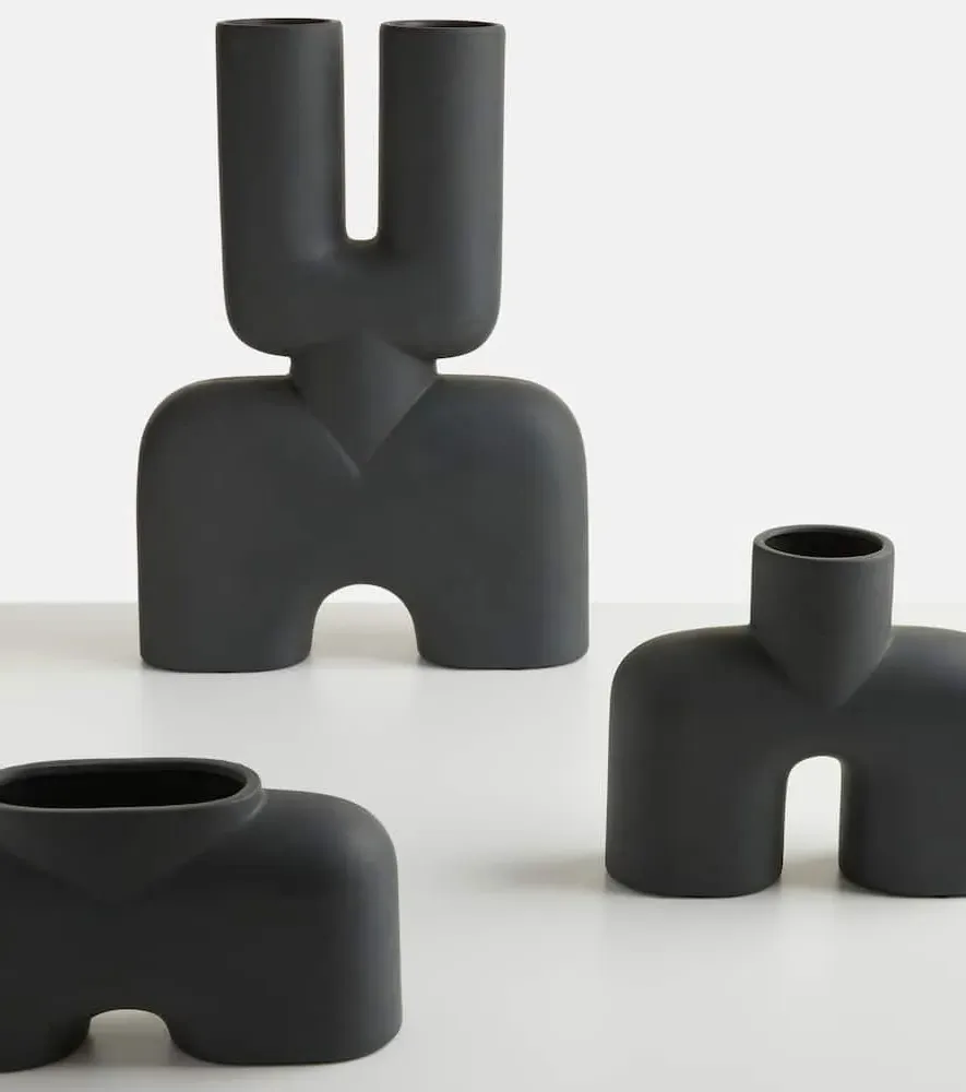 Cobra Uno Medium Vase - Black