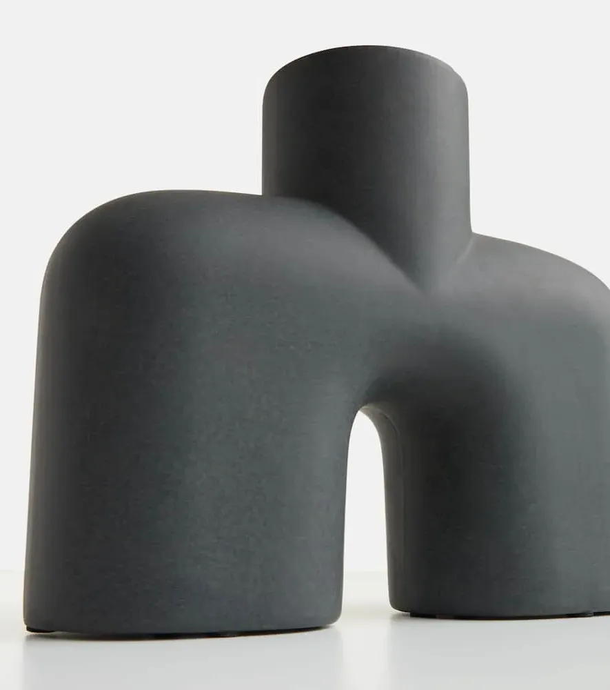 Cobra Uno Medium Vase - Black, Ceramic image