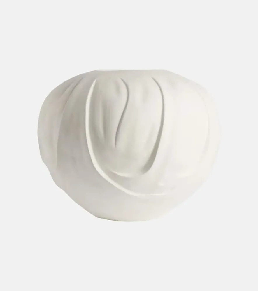 Orimono Big Vase - White, Concrete