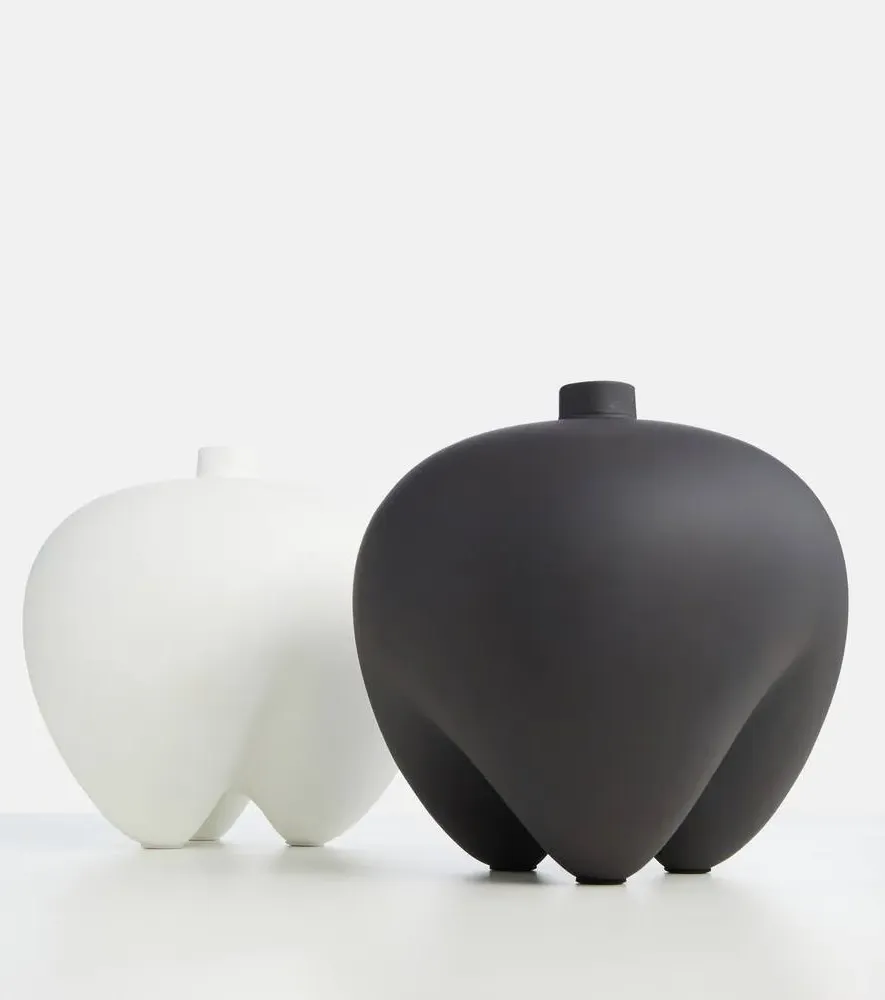 Sumo Mini Ceramic Vase - White