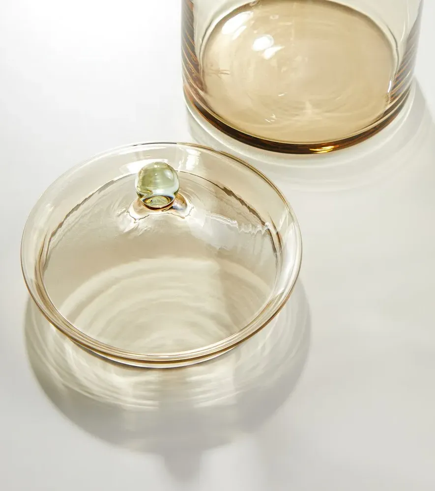 Noam Tall Glass Jar - Jade/Hazel, Glass alternate view