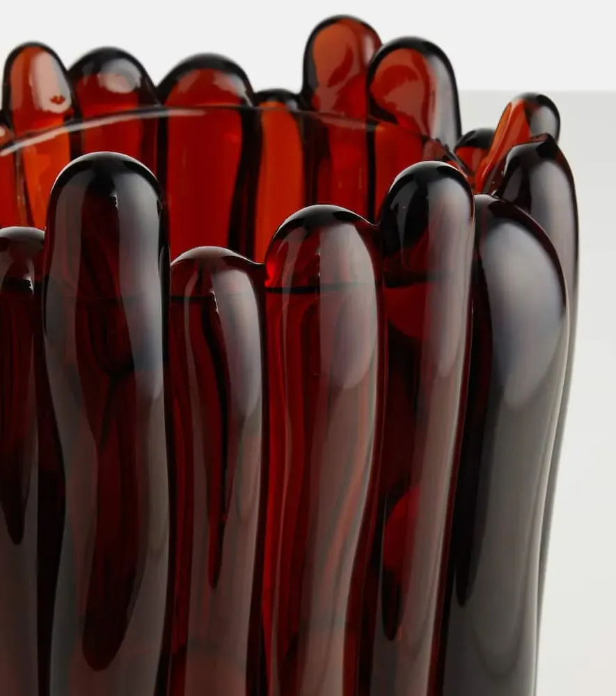 Antho Glass Vase - Amber