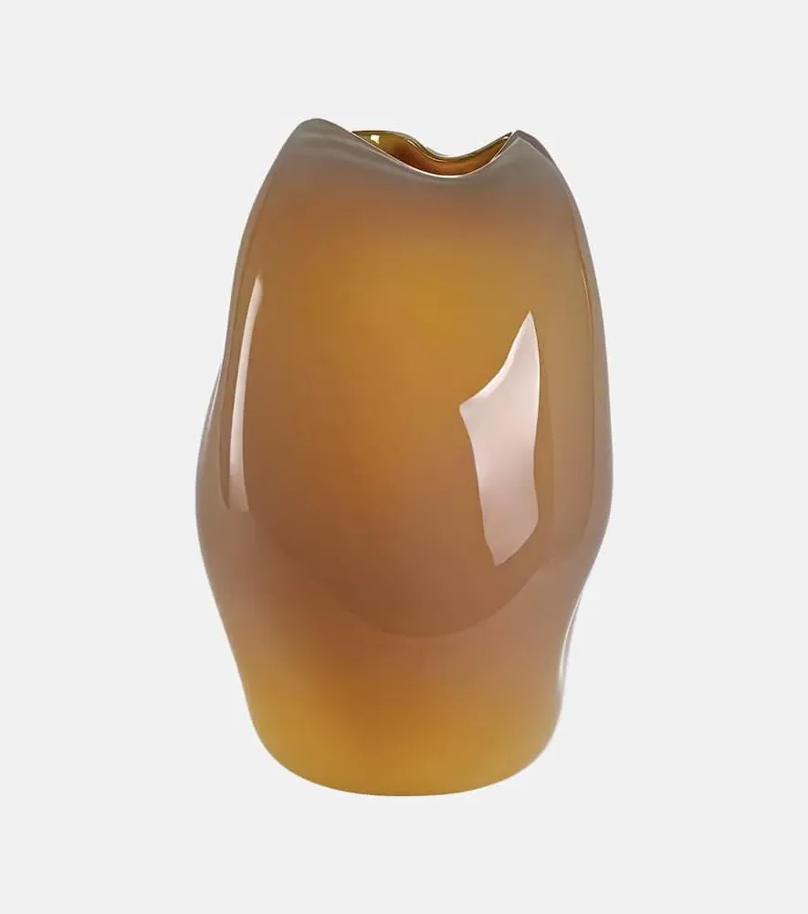 Meteorite Glass Vase - Brown