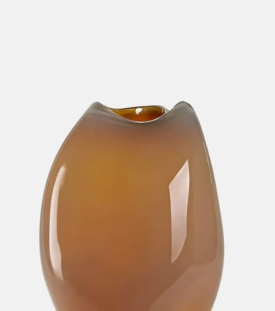 Meteorite Glass Vase - Brown image