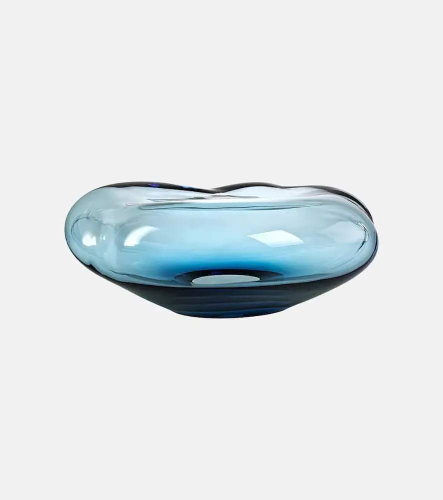 Ocean Glass Decorative Object - Light Blue