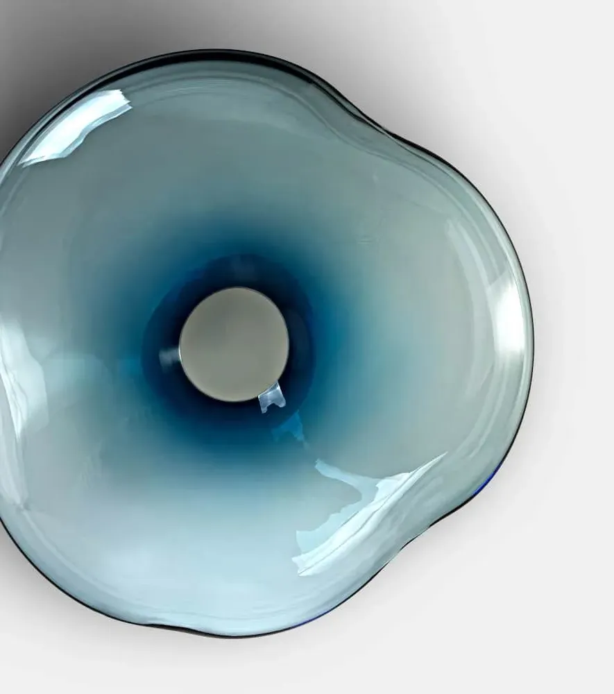 Ocean Glass Decorative Object - Light Blue image