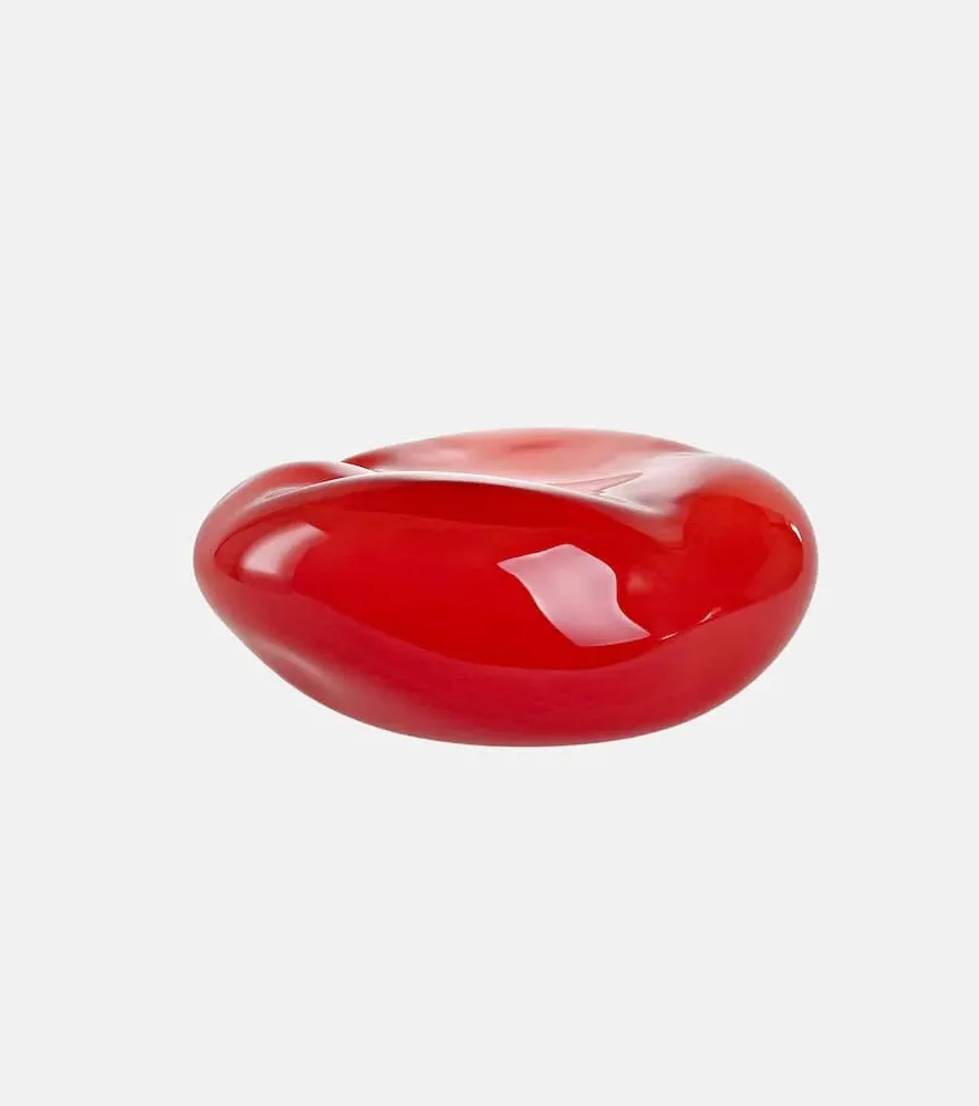 Ocean Glass Decorative Object - Super Red