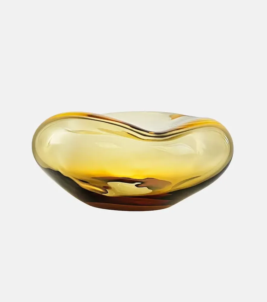 Ocean Glass Decorative Object - Yellow