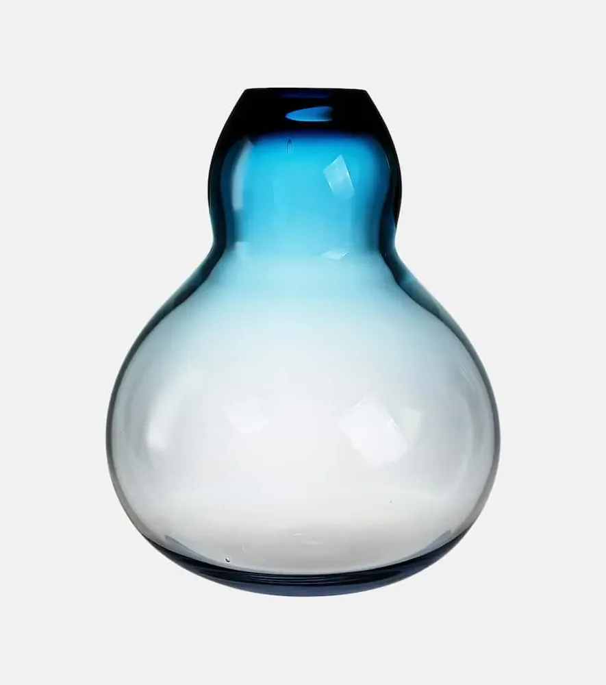 Spin Glass Vase - Blue