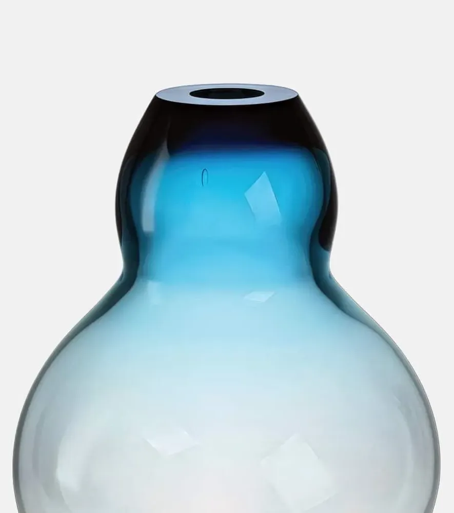 Spin Glass Vase - Blue