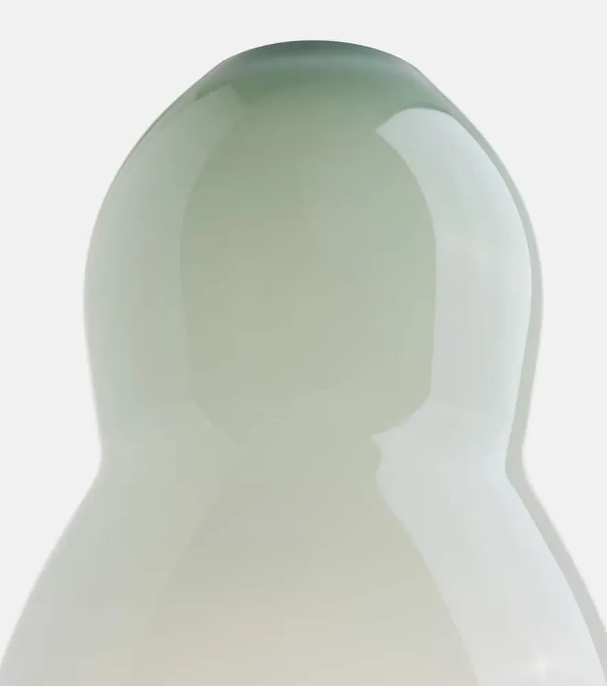 Spin Glass Vase - Green