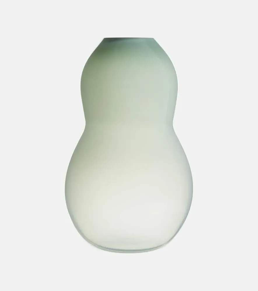 Spin Glass Vase - Green
