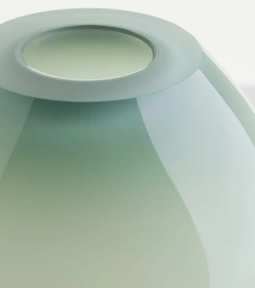 Spin Glass Vase - Green