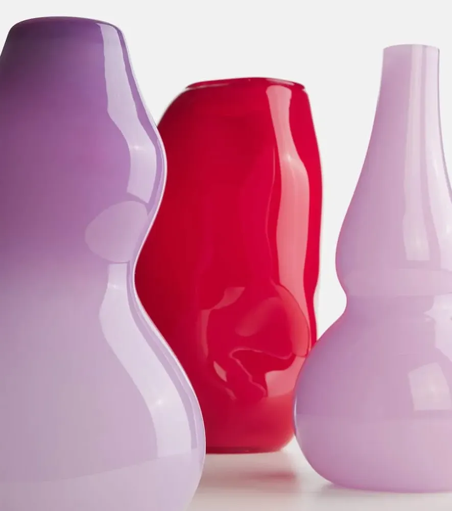 Spin Glass Vase - Pink