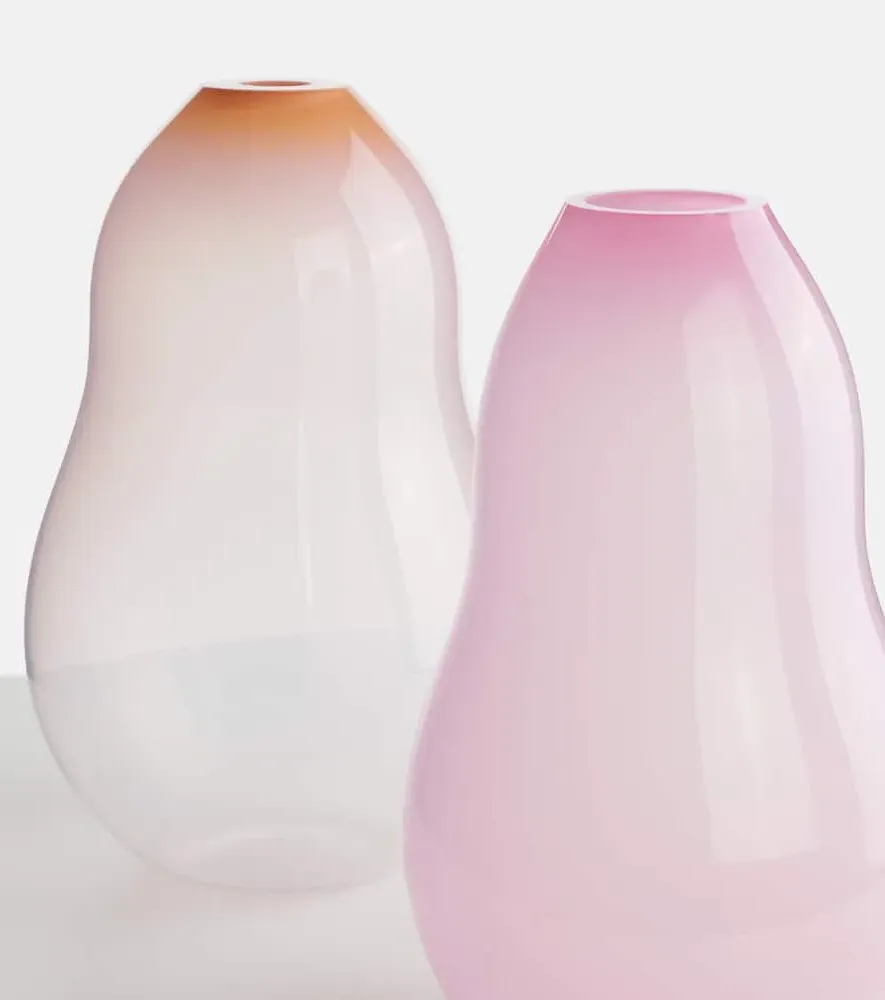 Spin Glass Vase - Pink