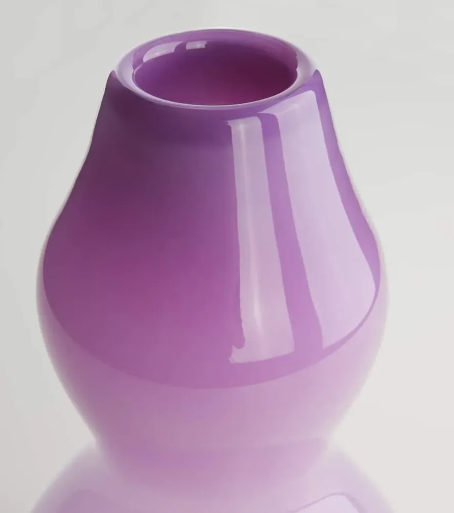 Spin Glass Vase - Purple