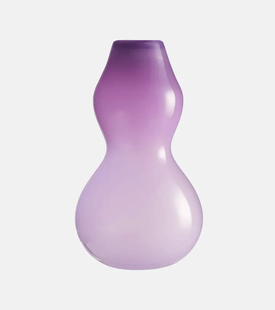 Spin Glass Vase - Purple