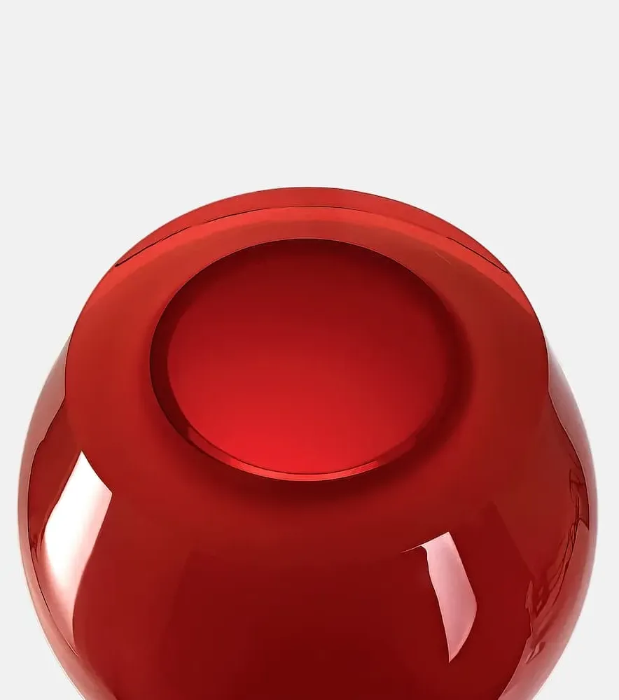 Spin Glass Vase - Red