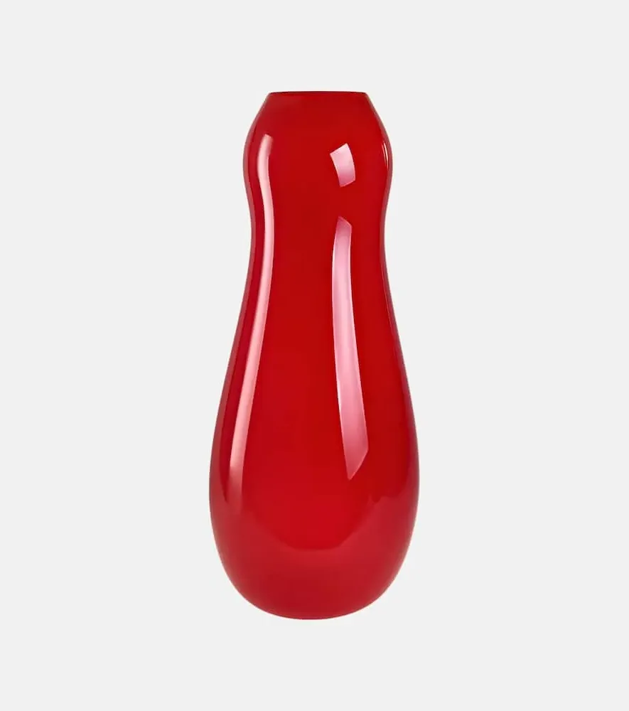 Spin Glass Vase - Red