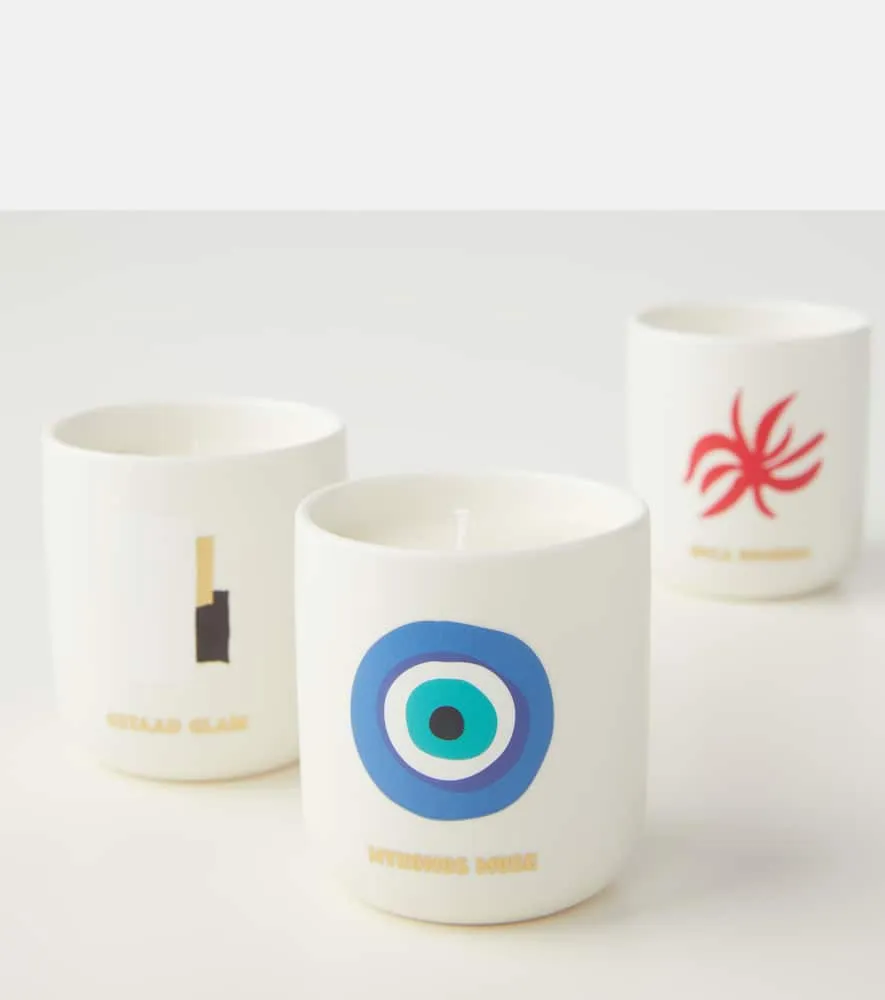 Travel From Home Mini Set of 3 Scented Candles - White