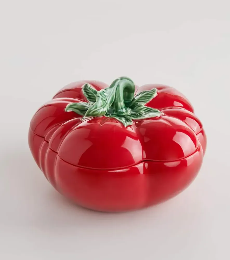 Bordallo Pinheiro Tomate Ceramic Tureen - Red