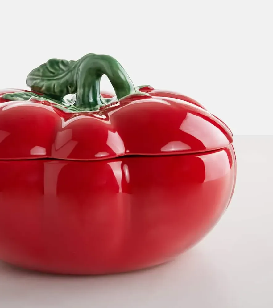 Bordallo Pinheiro Tomate Ceramic Tureen - Red