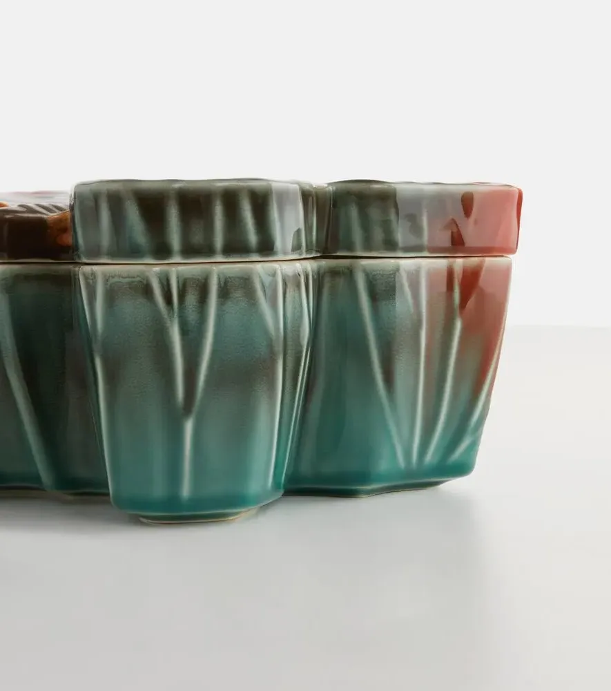 Cloudy Butterflies Large Storage Box - Multicolor, Earthenware