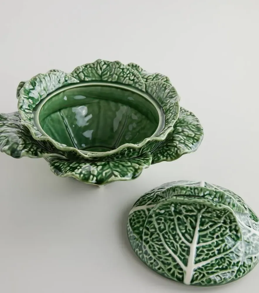 Couve Ceramic Tureen - Green