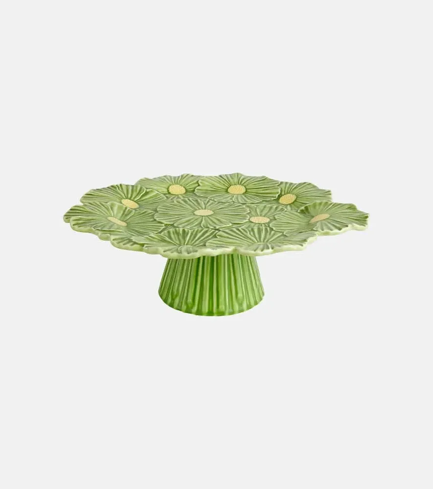 Maria Flor Large Cake Stand - Green, Earthenware
