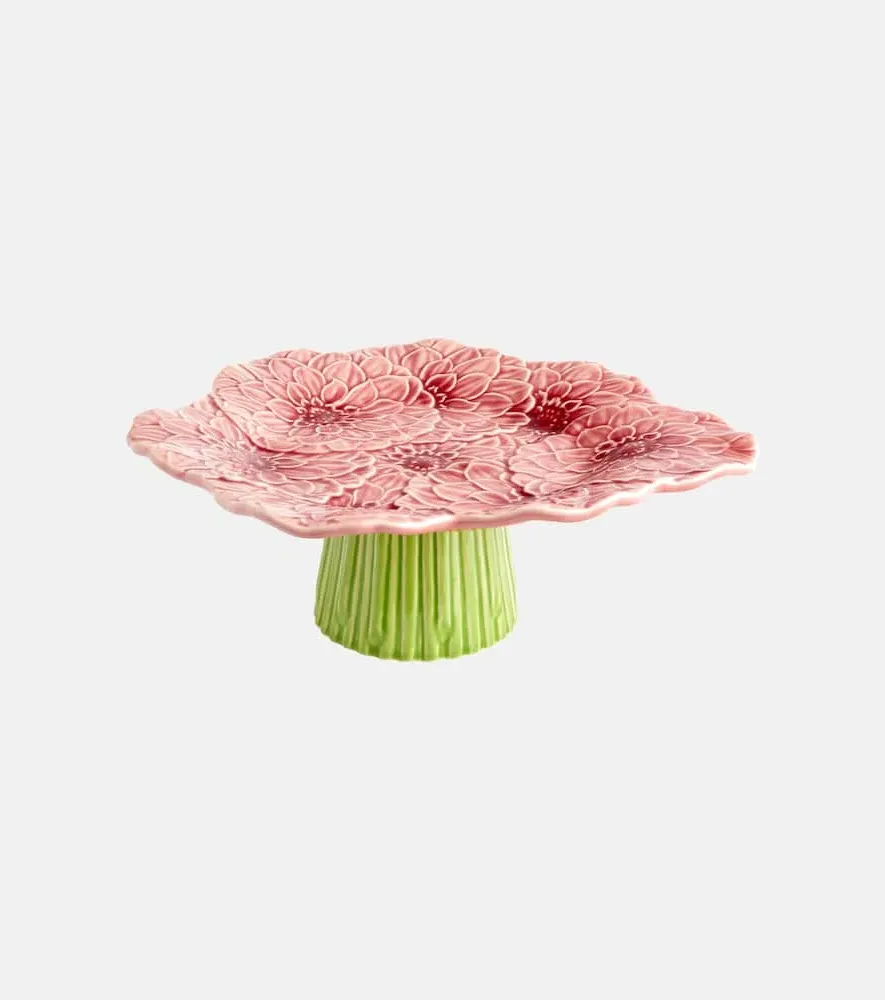 Maria Flor Small Cake Stand - Pink, Earthenware