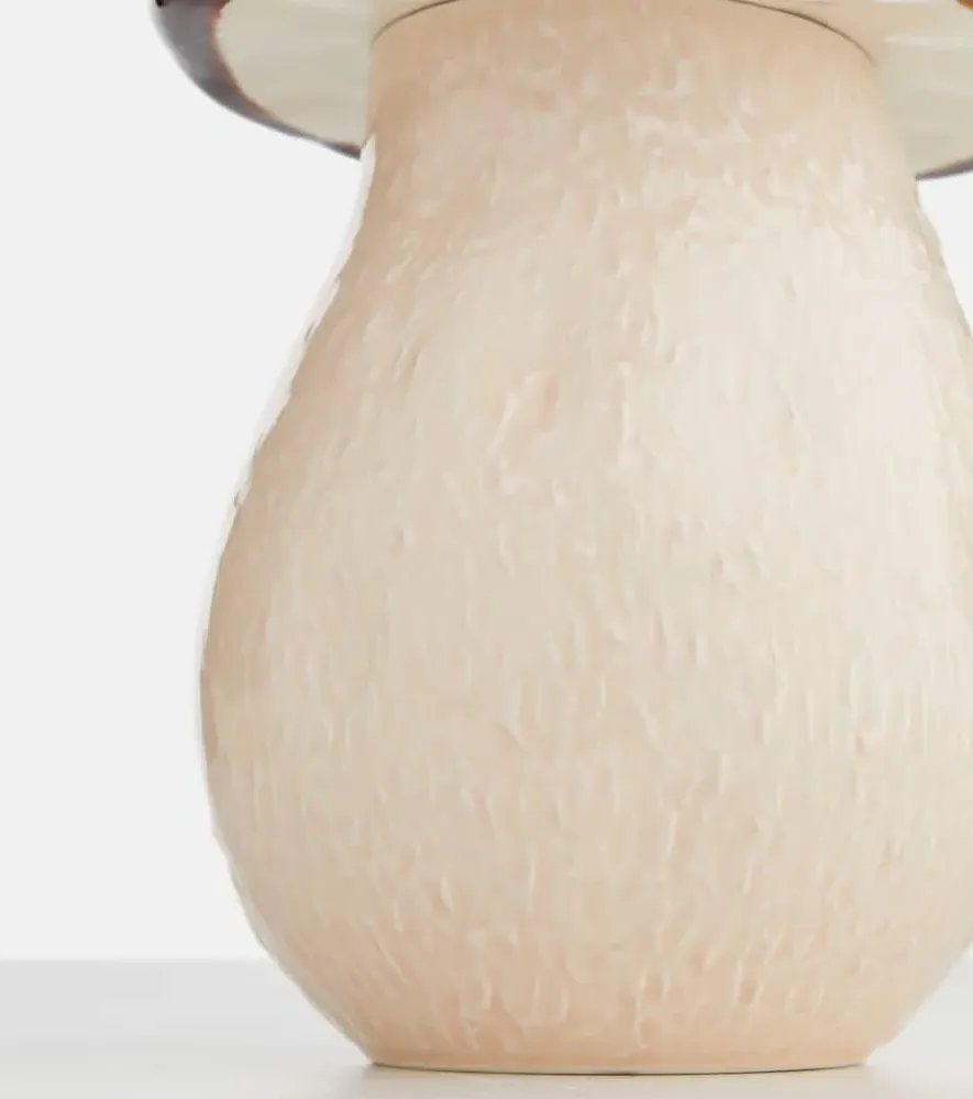 Mushroom Large Container - Beige, Earthenware