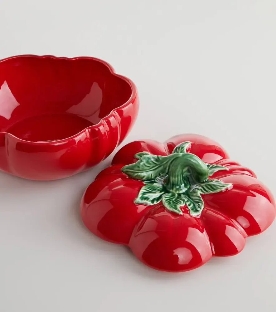 Tomate Ceramic Tureen - Red