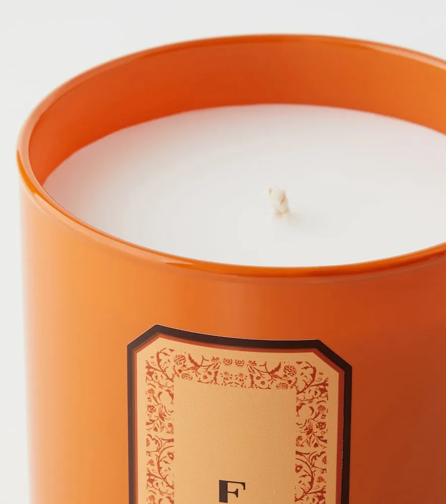 Fig Scented Candle - Orange