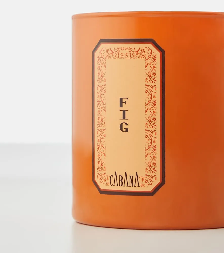 Fig Scented Candle - Orange