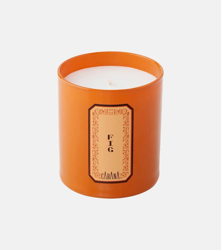 Fig Scented Candle - Orange