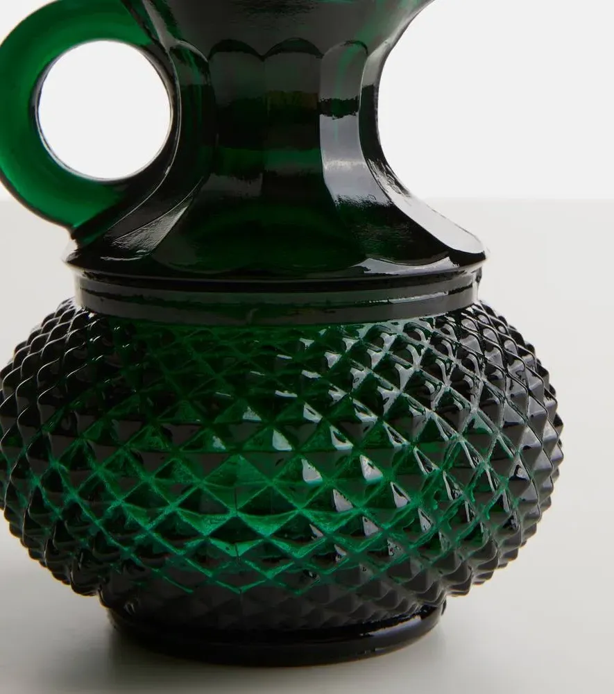 Galeano Glass Oil and Vinegar Set - Green