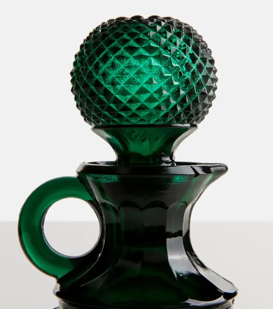 Galeano Glass Oil and Vinegar Set - Green