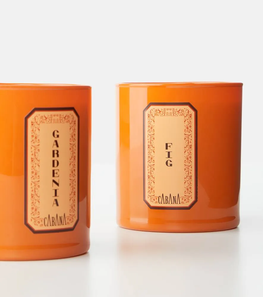 Gardenia Scented Candle - Orange