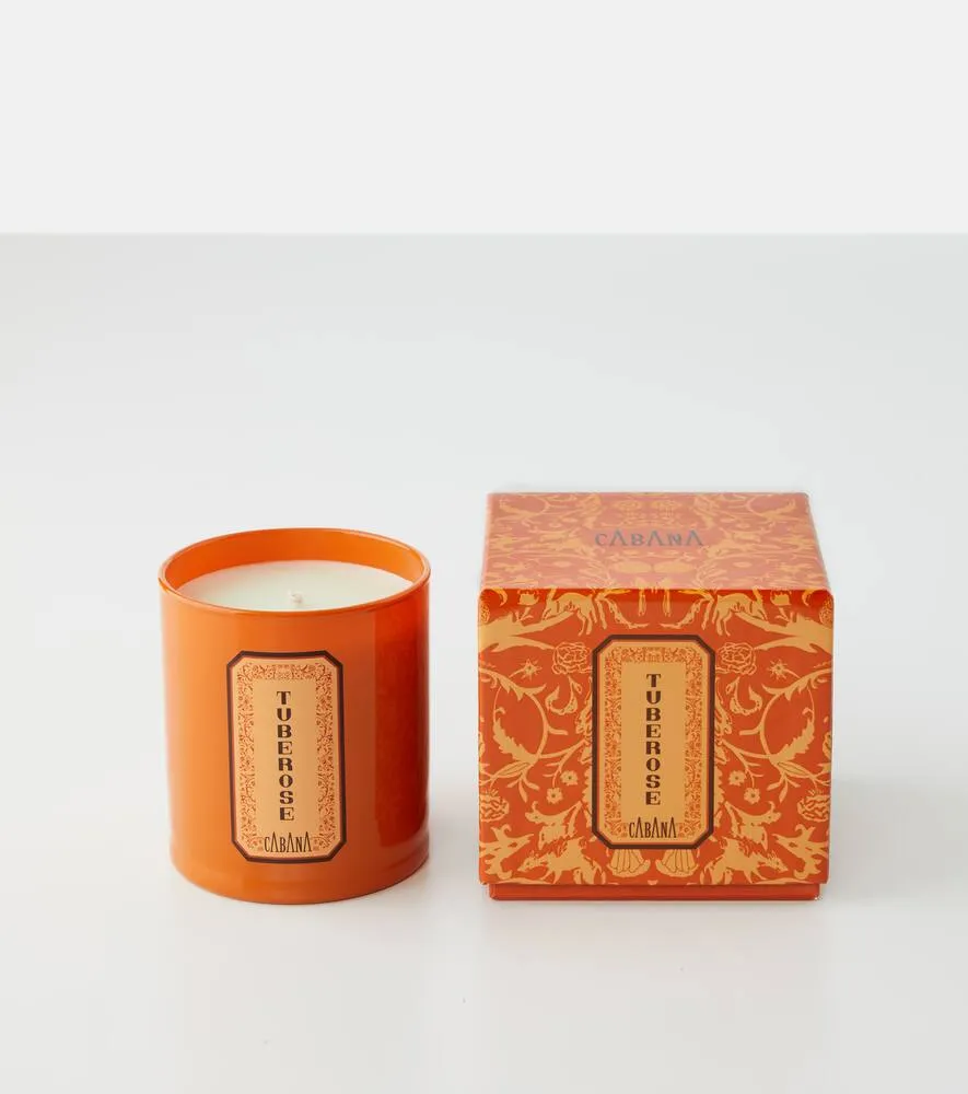 Tuberose Scented Candle - Orange