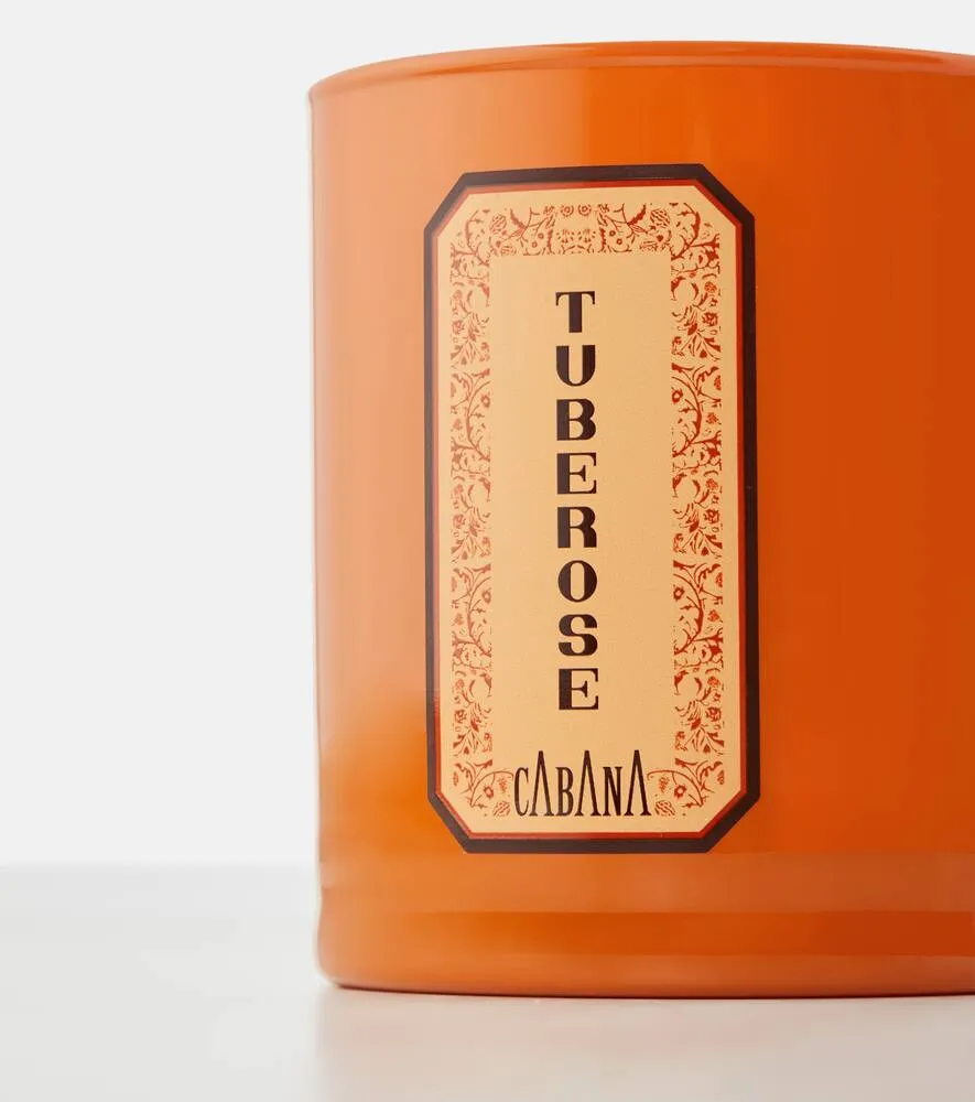 Tuberose Scented Candle - Orange