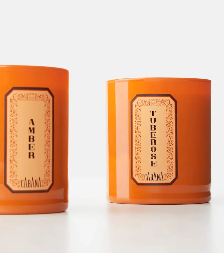 Tuberose Scented Candle - Orange