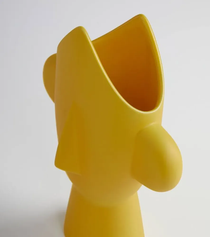 Diavoletto Vase - Yellow, Ceramic