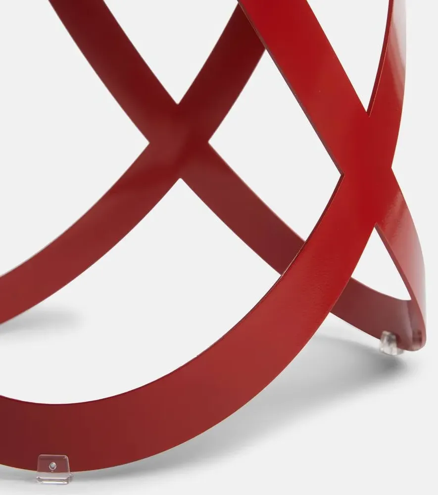 Ribbon Low Stool - Red, Steel