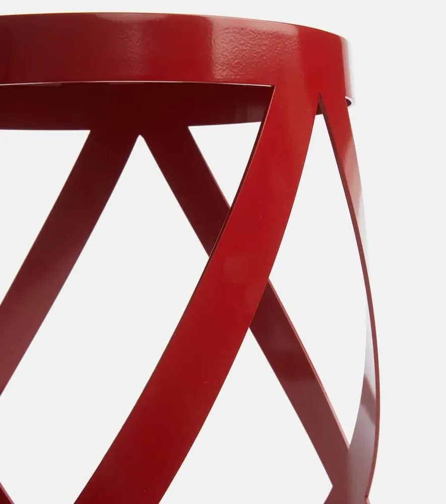 Ribbon Low Stool - Red, Steel