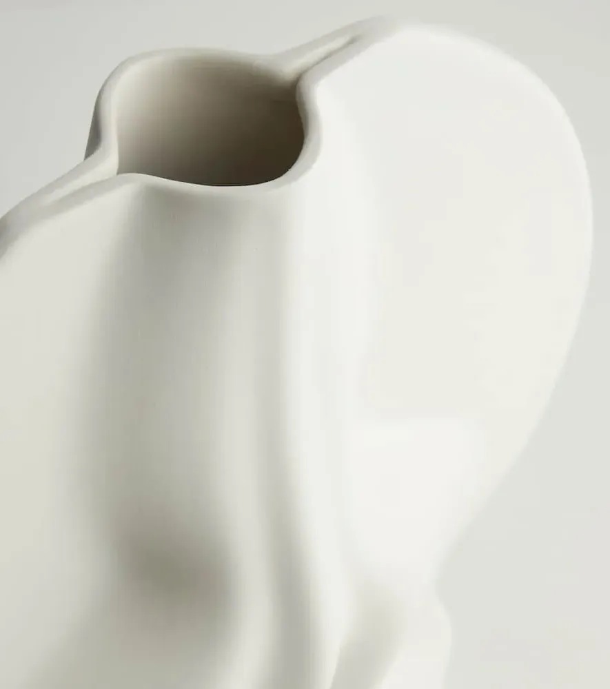Brolic Ceramic Vase by Bradley L. Bowers - White