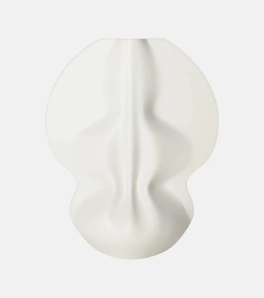 Brolic Ceramic Vase by Bradley L. Bowers - White