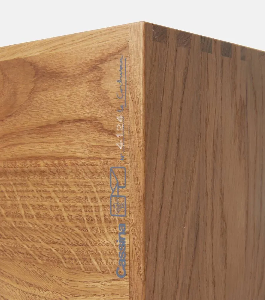 LC14 Maison du Bresil Stool by Le Corbusier - Beige, Oak