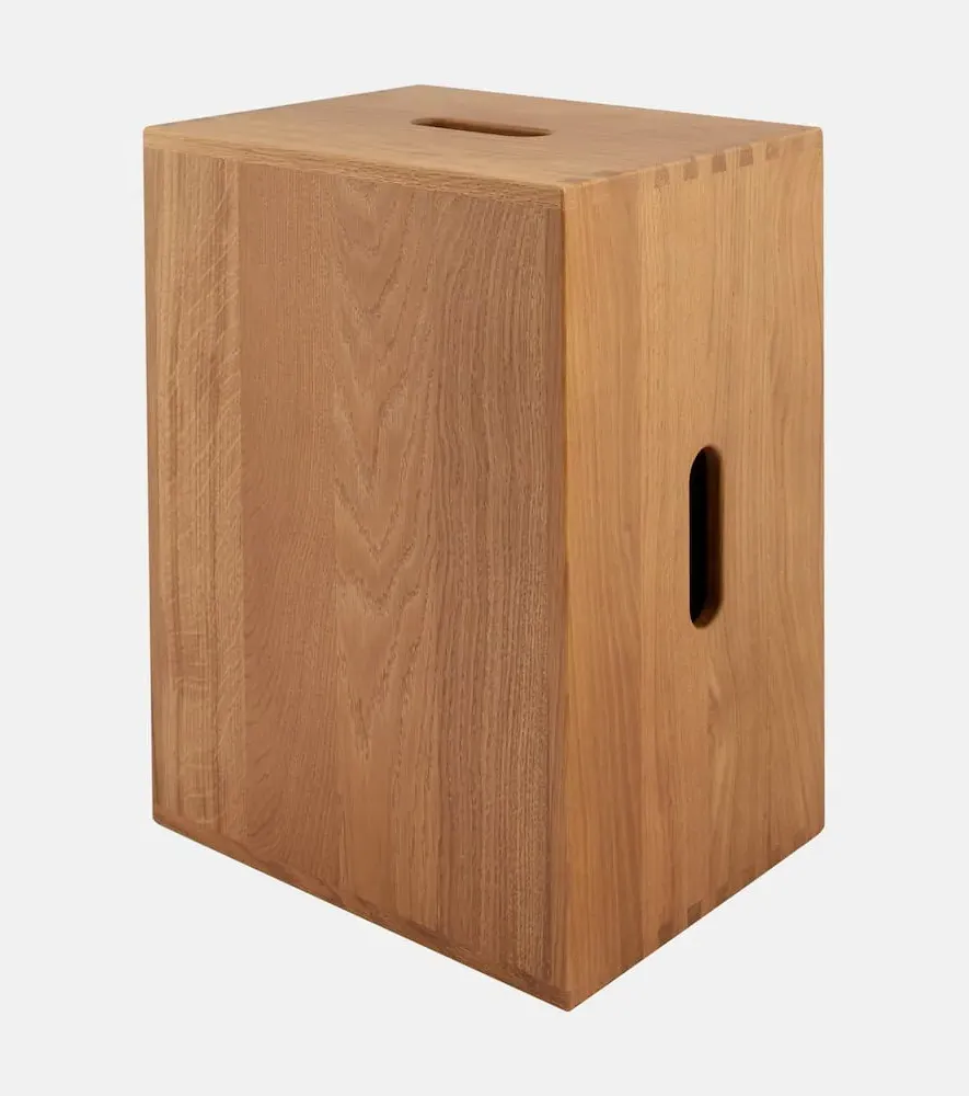 LC14 Maison du Bresil Stool by Le Corbusier - Beige, Oak