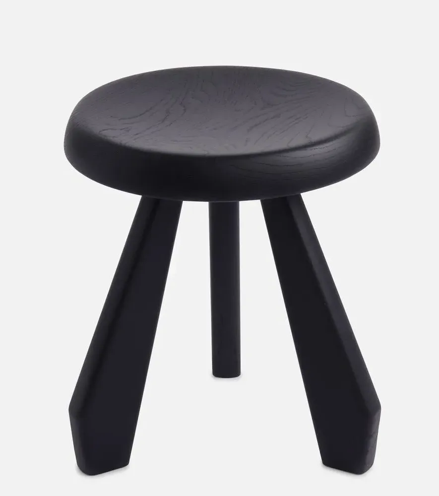 Meribel Stool - Black, Oak